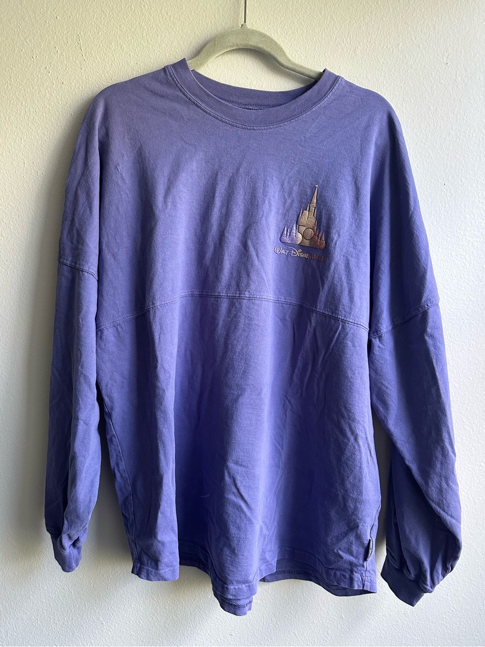 Disney World 50 Year Anniversary Spirit Jersey Purple Long Sleeve Tee